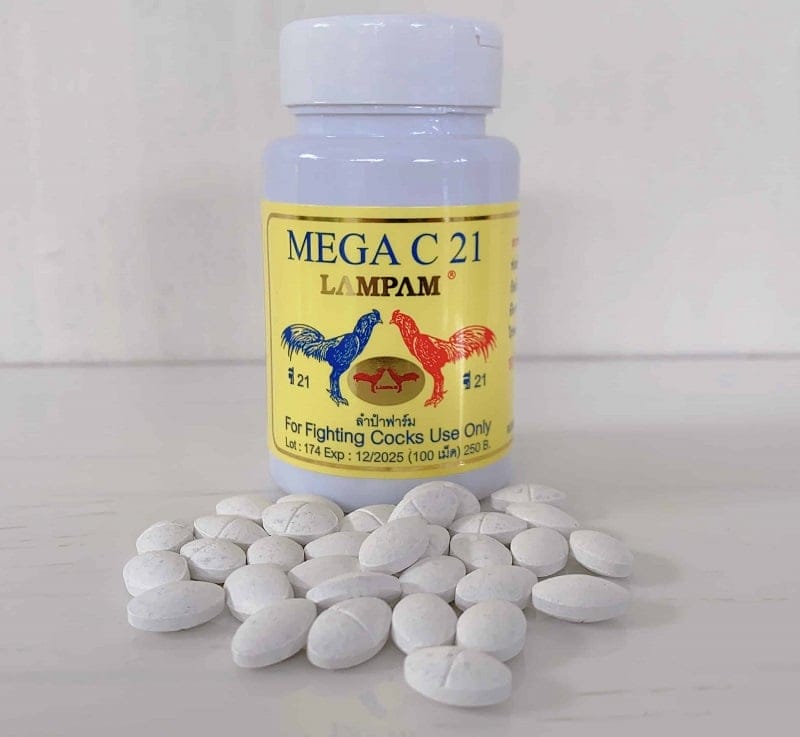 Mega – C21 là thuốc tăng sự dẻo dai, độ bền cho các chiến kê được các sư kê đánh giá cao